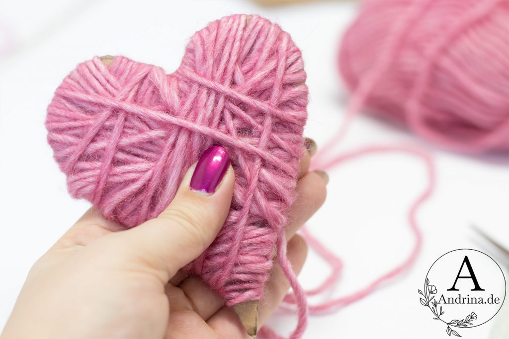 DIY Valentins-Wollherz Anleitung